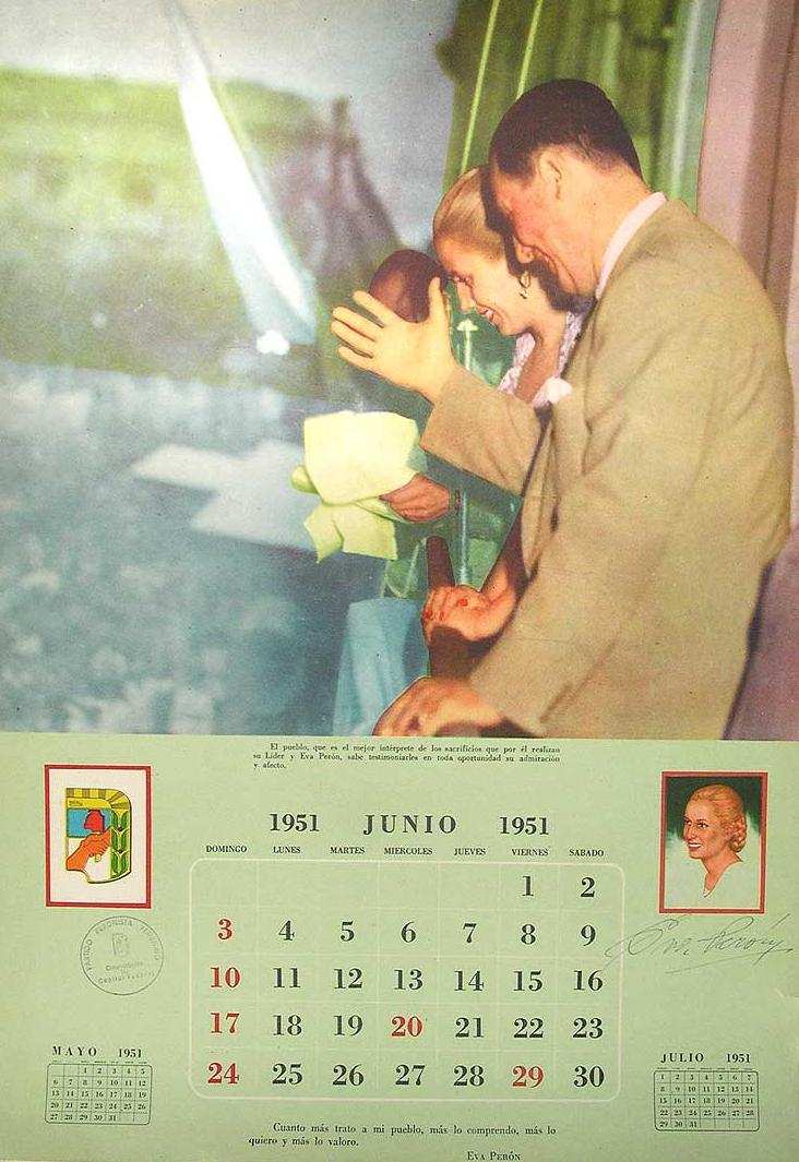 CALENDARIO PERONISTA DE 1951