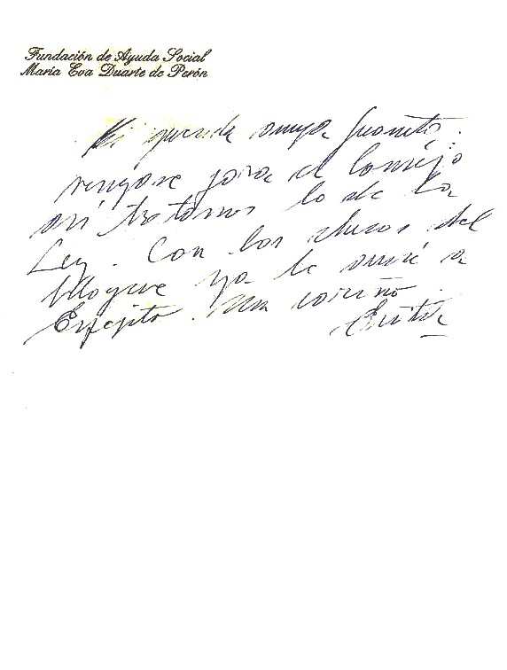 CARTA DE EVITA