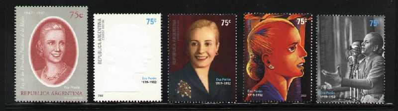 ESTAMPILLAS (SELLOS) DE EVITA