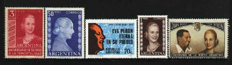 ESTAMPILLAS (SELLOS) DE EVITA