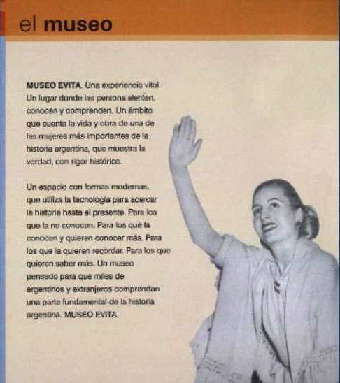 FOLLETO MUSEO DE EVITA