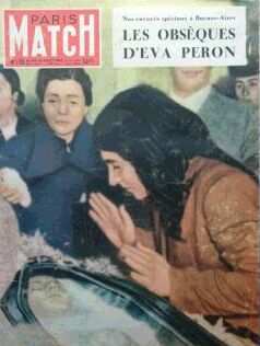 EVA PERON EN PARIS MATCH